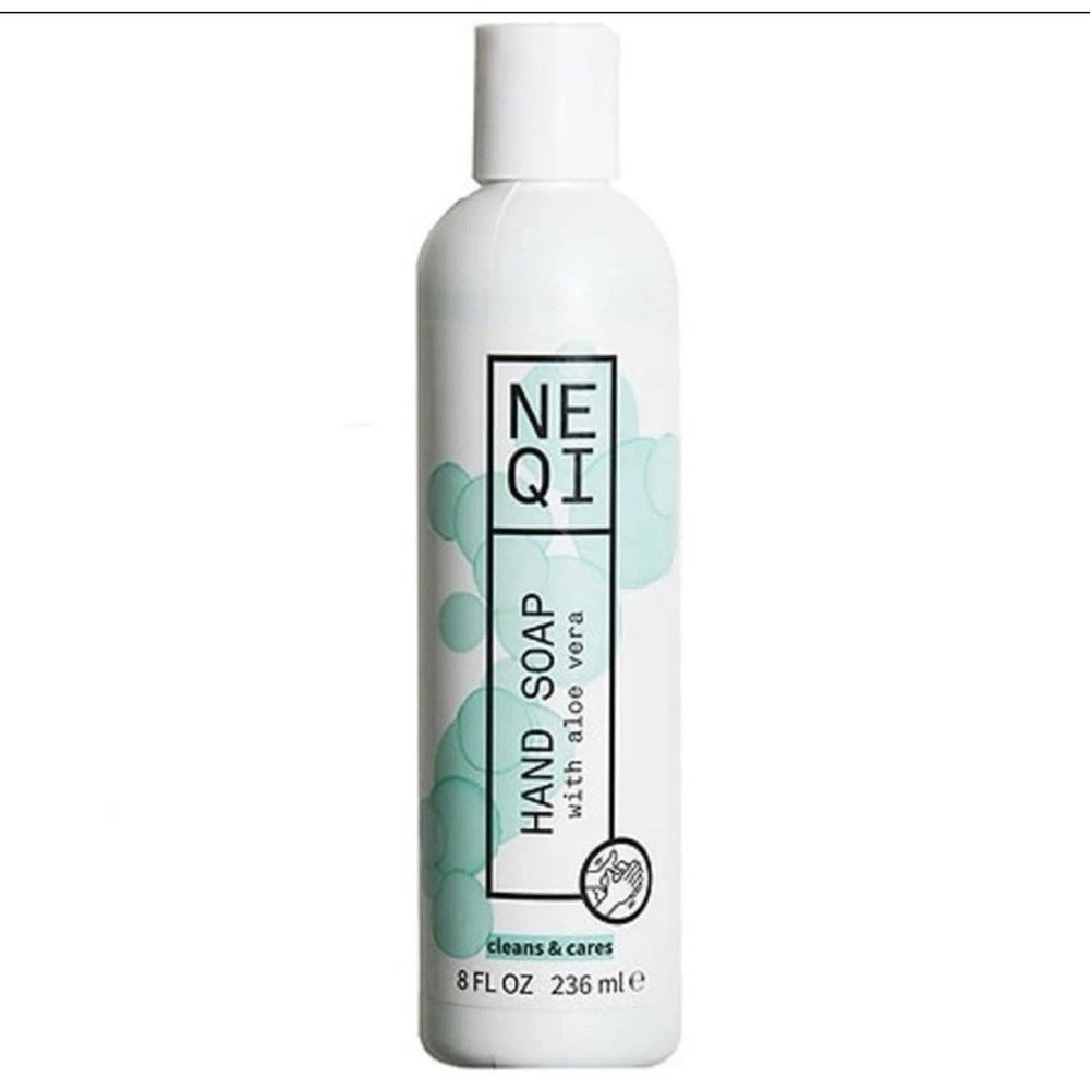 NEQI Hand‎ Soap with Aloe Vera Cleans and Cares 8 fl oz 236 ml NEW Lot of 2